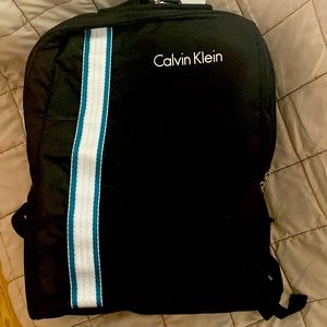 New with tags black  large with white green stipe